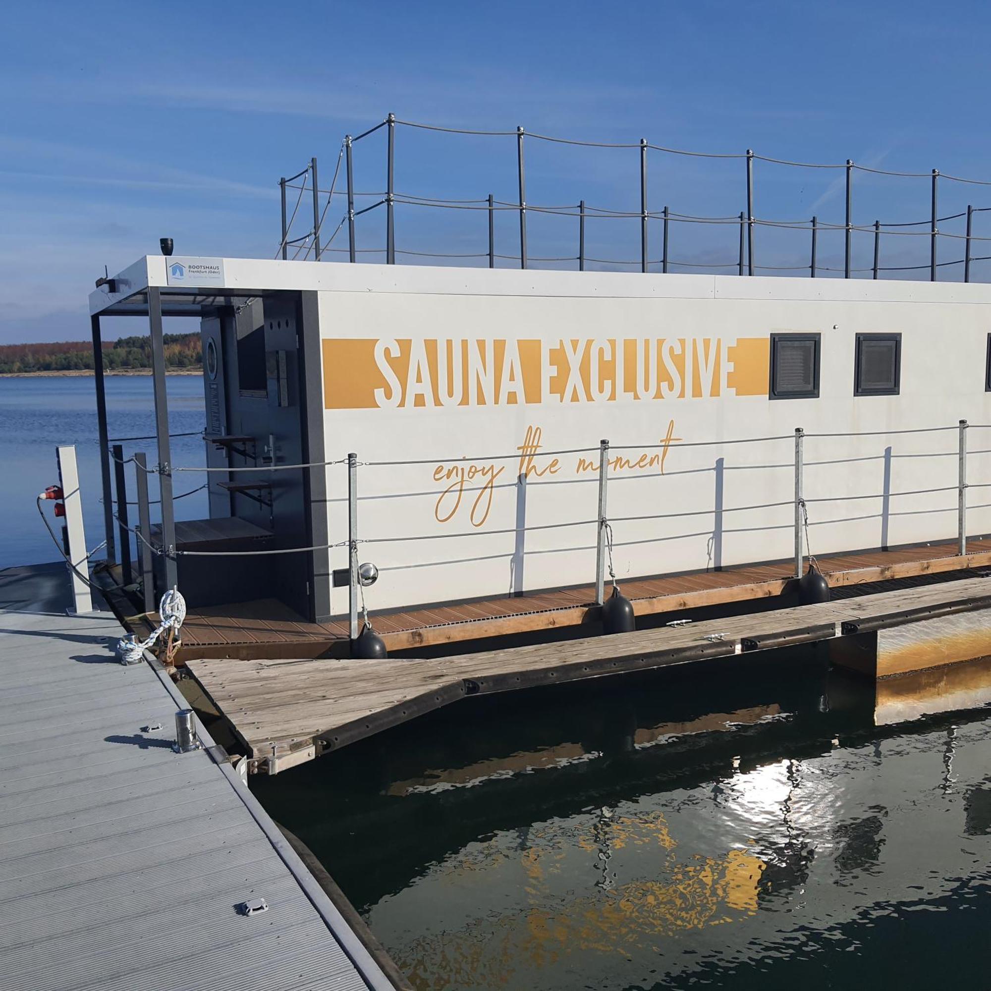 Schwimmendes Ferienhaus Silent Elsterheide Eksteriør billede